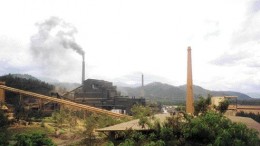 A view of Falconbridge's Falcondo nickel-laterite operations in the Dominican Republic.