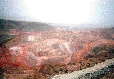 Photo by: Richard GrahamThe Brown Derby pit, part of Apollo Gold's Florida Canyon mine in Nevada.