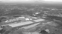 An aerial view of Crystallex's Las Cristinas gold project in Bolivar state, Venezuela. A feasibility study concluded that a 300,000-oz.-per-year operation would be economic at a gold price of US$325 per oz.