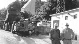 Photo by Rob RobertsonMine Manager Naci Sali Emin (left) and a mining analyst at Inmet Mining's Cayeli copper-zinc mine in Turkey.