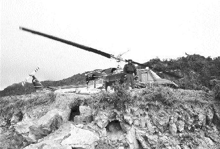 A pilot prepares for takeoff from a heli-pad at the Angostura property.