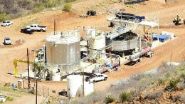 A view of BioteQ's BioSulphide plant at the former Copper Queen mine in Bisbee, Ariz.