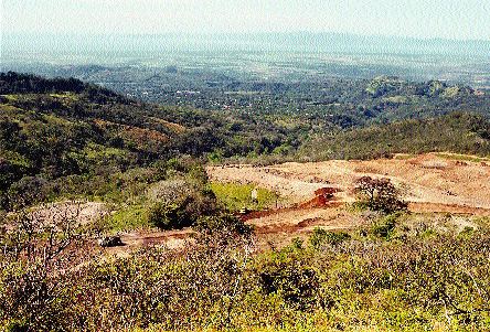 Photo by John CummingClearing the ground for a leach pad at Bellavista in Costa Rica.