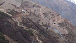 An aerial view of Southwestern Gold's Boka gold project, situated in Yunnan province in southern China, about 110 km north of the capital, Kunming.