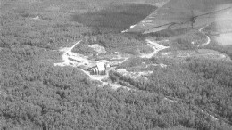 An aerial view of the former Krezmar gold mine, now held by Patricia Mining.
