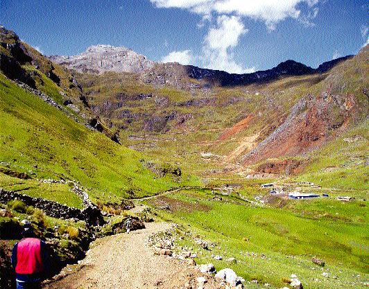 Approaching Inca Pacific Resources' Magistral copper project in Peru's Ancash district.