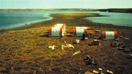 The camp at the Shoot Out property, operated by Golden Valley Mines.