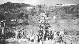 Reverse-circulation drilling of the Cerro Prieto silver zone on the Tejamen property in Durango state, Mexico.