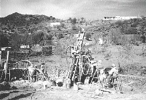 Reverse-circulation drilling of the Cerro Prieto silver zone on the Tejamen property in Durango state, Mexico.