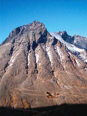 A view of the adit entrance of the Nalunaq high-grade gold mine.