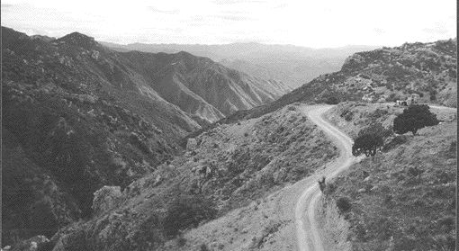 A view of the Ocampo gold camp in Mexico's Chihuahua state.