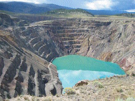 The Afton open pit copper mine operated from 1978-1987. DRC Resources has identified a large copper-gold resource beneath the pit.