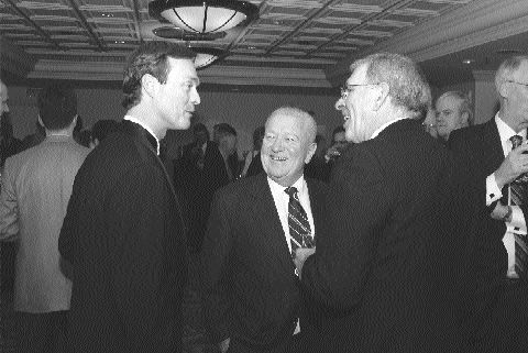 From left: Sean Boyd, president and CEO of Agnico-Eagle Mines; Jack McOuat, principal consultant at Watts Griffis & McOuat; and Robert Thompson, chairman of Placer Dome.