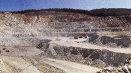 The Pollyanna pit at Taseko Mines' Gibraltar copper-moly operation in south-central British Columbia.