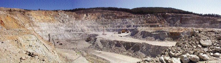 The Pollyanna pit at Taseko Mines' Gibraltar copper-moly operation in south-central British Columbia.