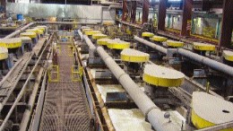 Photo by Stephen StakiwThe flotation circuit at Imperial Metals' Mount Polley operation, near Williams Lake, B.C.