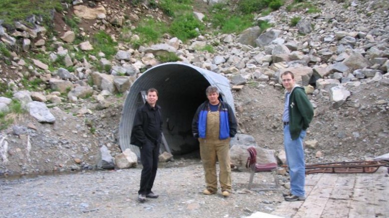 Access portal to past underground workings at Lucky Shot