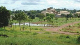 A view east towards the Kalana gold plant and No. 1 shaft in Mali.