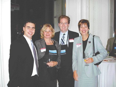 Oysters anyone? (from left): Patricia Dillon, manager of corporate relations with Teck Cominco; Brian Sylvester, production editor with The Northern Miner; and Deborah McCombe, chief mining consultant with the Ontario Securities Commission, at the 81st annual Oyster Night, organized by Sandvik Mining and Construction and the Toronto branch of the Canadian Institute of Mining, Metallurgy and Petroleum.