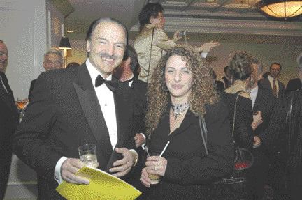 Newmont Mining president Pierre Lassonde with Georgette Zinaty, director of advancement and research in the Department of Civil Engineering at the University of Toronto, during the Canadian Mining Hall of Fame induction ceremony at the Fairmont Royal York Hotel. Lassonde was up to his usual quips as master of ceremonies.