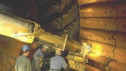 TECK COMINCOA crew re-lines a grinding mill at Teck Cominco's Highland Valley copper mine, 60 km southwest of Kamloops, B.C. The mine contributed to Teck's $3.2 billion in cash underpinning the company's bid for Inco.