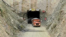 A haul truck exits a portal at Brilliant Mining's 25%-owned Lanfranchi nickel mine in Western Australia's Kambalda region.