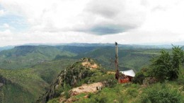 SILVER STANDARD RESOURCESOne of four drills testing the southern end of the Breccia Ridge zone on Silver Standard's Pitarilla project in Mexico.