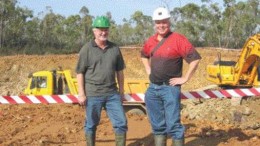 ALISHA HIYATEIberian Minerals chairman and vice-president of exploration, Norm Brewster (left), and Jim Voisin, the company's investor relations officer, stand in front of a mine ramp portal under construction at Aguas Tenidas, in Andalucia. The company, which is aiming for a mid-2008 reopening, expects to employ about 560 workers during the construction stage, and 310 once operations begin in the economically depressed area of Spain.