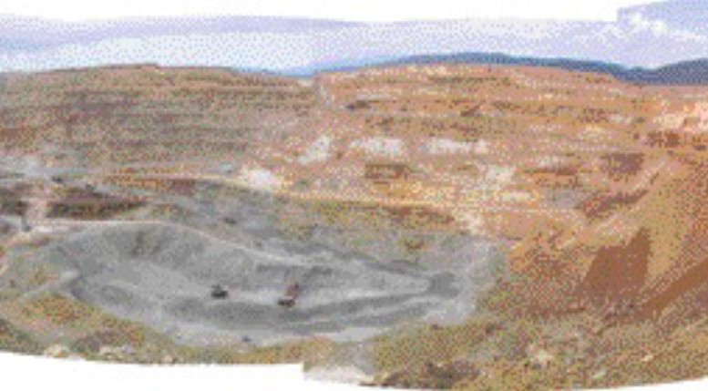 STEPHEN STAKIWA view of the Tripp pit at Quadra Mining's Robinson copper-gold mine in eastern Nevada. Production from Robinson for the fourth quarter of 2006 came in at 35.3 million lbs. copper and 27,646 oz. gold. Output for the full year was 121.4 million lbs. copper and 75,074 oz. gold, exceeding the company's estimates.