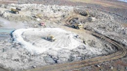 AGNICO-EAGLE MINESTrucks clear a spot for a fuel storage facility at Cumberland Resources' Meadowbank gold project in Nunavut. Toronto-based Agnico-Eagle Mines has made a friendly takeover offer for the company.