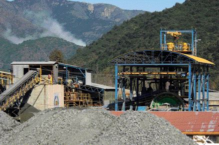 MERIDIAN GOLDThe mill at Minera Florida in central Chile.