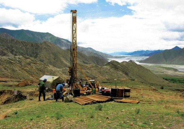 CONTINENTAL MINERALSDrilling on Continental Minerals' Xietongmen copper-gold deposit in Tibet. Continental has drilled roughly 55,000 metres on the project since April 2005.