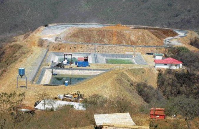 AUROGIN RESOURCESThe small El Sastre open-pit heap leach gold mine in central Guatemala.