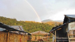 AURELIAN RESOURCESA rainbow appears at Aurelian Resources' Las Penas camp in Ecuador.