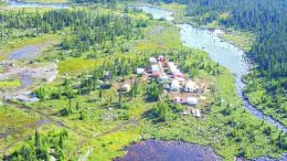 BY STEPHEN STAKIWAurora Energy's Michelin camp along Labrador's Central Mineral Belt.