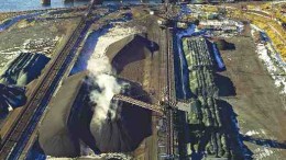 IRON ORE CO. OF CANADAIron ore pellets await shipping at Iron Ore Co. of Canada's port in Sept-les, Que.