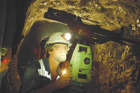 LIHIR GOLDUnderground mine surveyor Bob Don at the Ballarat gold mine, in Australia..