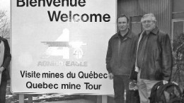 VIRGINIA HEFFERNANAgnico-Eagle Mines' vice-chairman and CEO Sean Boyd (left) and president and chief operating officer Ebe Scherkus during a visit to the LaRonde gold mining complex in northwestern Quebec in late 2006.