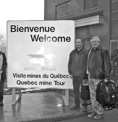 VIRGINIA HEFFERNANAgnico-Eagle Mines' vice-chairman and CEO Sean Boyd (left) and president and chief operating officer Ebe Scherkus during a visit to the LaRonde gold mining complex in northwestern Quebec in late 2006.