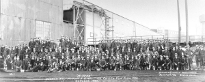 The mining crew in 1937 at Hudson Bay Mining & Smelting Co. Limited's Flin Flon mine in Manitoba.