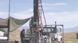 Drilling a diatreme-hosted gold target on Midway Gold's Spring Valley project in northwestern Nevada.
