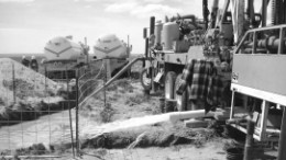 Checking levels at the water supply well for Ur-Energy's Lost Creek project, in Wyoming.