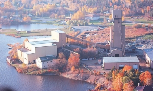 San Gold's Rice Lake mine and mill, in Manitoba. Earlier this year, the company discovered several new gold-bearing zones in a volcanic sequence about 1.5 km northeast of the mine.