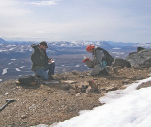 Geologists Bruce Otto and Laura De Grey collect data at the Ambler project, in Alaska. NovaGold Resources has sold its option to acquire 51% of Ambler to Mantra Mining in return for $20 million in shares.