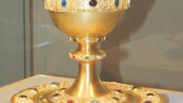 This 1.5-kg chalice, presented to the Pope before a recent open-air mass, was made entirely with gold from Buffalo Gold's Furtei mine, on the island of Sardinia.