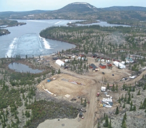 An aerial view of the Renard diamond project, a joint venture of Stornoway Diamond and Soquem, in north-central Quebec. After releasing a positive scoping study on the project, part of the Foxtrot property, Stornoway believes Renard could one day be Quebec's first diamond mine.