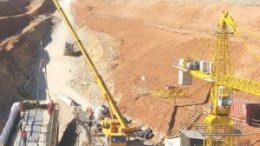 Construction at Ivanhoe Mines and Rio Tinto's Oyu Tolgoi copper-gold project, in Mongolia.