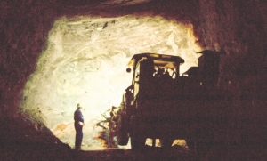 Working underground at Katanga Mining's Kamoto underground copper-cobalt mine, in the Democratic Republic of the Congo. The company, which does not have the funds to carry out a planned refurbishment and expansion of Kamoto or to continue operations beyond the short term, is floating a plan to drastically increase its authorized shares.