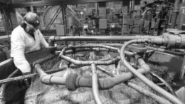 Flotation operations at Thompson Creek Metals' Thompson Creek molybdenum mine, near Chalis, Idaho. The company plans to shut down mining there for a month this summer in light of low moly prices.