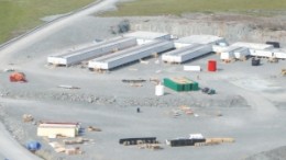 The Doris camp under construction at Newmont Mining's Hope Bay gold project in Nunavut.